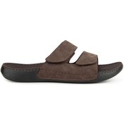 Resim Muya Luwih Anatomik Taban Dört Mevsim Erkek Terlik Kahverengi 