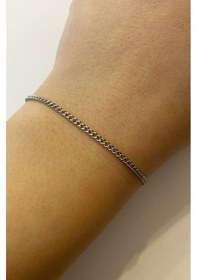 Resim Erkek 2 Mm Zincir Çelik Bileklik Silver 