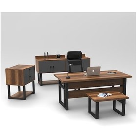 Resim Robinhome Robin Home Vivaldi Abcd Ofis Büro Masa Takımı Barok 