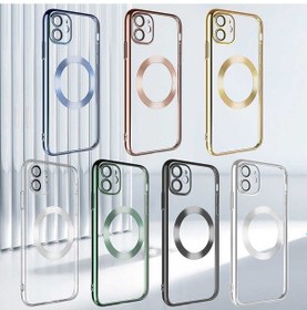 Resim İphone 11 Uyumlu Wireless Şarj Özellikli Sert Pc Zore Riksos Magsafe Kılıf-koyu Yeşil Koyu Yeşil 