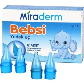 Resim Miraderm Bebsi Burun Aspiratörü Yedek Ucu 12'li 
