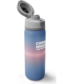 Resim Coral High Renk Geçişli Pipetli Ve Direkt İçim Çelik Termos 800 Ml 38559 Çivit Mavi 