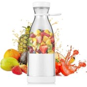 Resim teknotrust 2 Yıl Taşınabilir El Blender 420 ML Meyve Smoothie Hazırlama Şişe Şeklinde Pratik 250-500 ml 50 Hz 