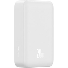 Resim Baseus EnerFill FM41 Mini Magsafe Powerbank 20.000 mAh 20W - Beyaz (C'den C'ye 20V/3A 30cm beyaz kablolu) 