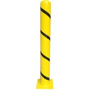 Resim İlgi Trafik Kamyon Bariyer Metal Kaldırım Park Demiri Otopark Sabit Park Bariyeri 114mm 100 cm 2.5mm Sarı 