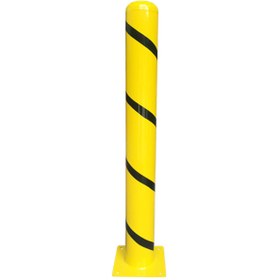 Resim İlgi Trafik Kamyon Bariyer Metal Kaldırım Park Demiri Otopark Sabit Park Bariyeri 114mm 100 cm 2.5mm Sarı 