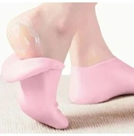 Resim Ulu Pazarlama Küçük Boy Silikon Nemlendirici Ayak Bakım Çorabı Pembe (5570) 