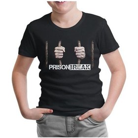 Resim Prison Break - Behind The Bars Siyah Çocuk Tshirt 