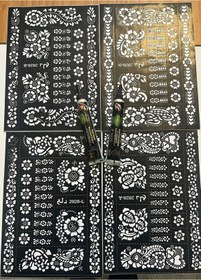 Resim Enhavalı 4 Sayfa Kına Deseni 2 Tüp Kına Geçici Dövme Seti 