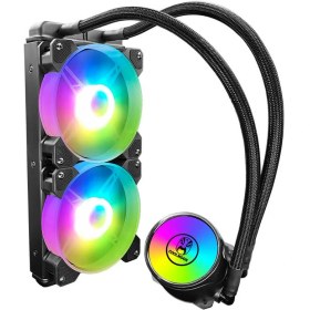 Resim Cool Moon 240MM Argb Cpu Işlemci Sıvı Soğutucu Fanı Radyatörlü Fan 