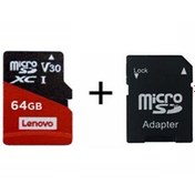 Resim Lenovo K105 64 GB Micro SDHC Hafıza Kartı SD Adaptör Dahil Siyah 
