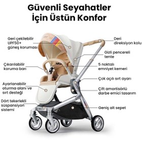 Resim Bebebus Art+ Pro Bebek Arabası Gold Türkiye Garantili 