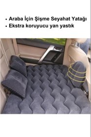 Resim Sportlife Şişme Yatak Araba Ve Kamp Yatağı Çanta Elektrikli Pompa Tamir Kiti Ve Yastıklı Yatak Seti 