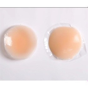 Resim 1 Çift Göğüs Ucu Gizleyici Kadın Silikon Kapatıcı Ten Nipple Pad Ten Rengi 