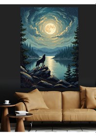 Resim Ahşap Tablo Anatomik Kalpten Çıkan Çiçek Dalları 