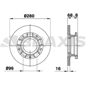 Resim ARKA FREN DISK AYNASI TRANSIT V347 2.2TDCI 06>14 ONDEN CEKER 