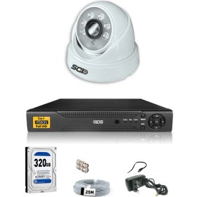 Resim Ids 1 Kameralı 5mp Sony Lensli 1080P Fullhd Güvenlik Kamerası Sistemi - Cepten Izle - 320 Iç 