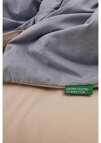 Resim Benetton Home Gri Çift Kişilik Ranforce Nevresim Seti Gri 