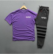 Resim MYDARKSTYLE 2'li Nasa Eşofman T-shirt Takım Yeni Sezon Yeni Renkler 
