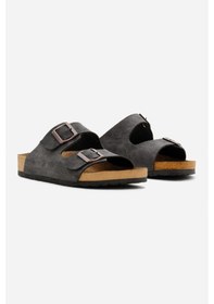 Resim Tonny Black Poli Taban Çift Tokalı Ayarlamalı Unisex Füme Terlik Tbacr928 Füme 