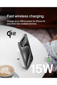 Resim Belkin BoostCharge Pro Wireless Power Bank 10000mAh with Qi2, MagSafe Compatible Portable Charger - White 