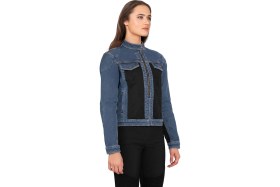 Resim Blue Ice Korumalı File Motosiklet Kot Montu Kadın 