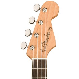 Resim Fender 0971653032 Fullerton Strat Elektro Ukulele (Sunburst) | Stratocaster Gövde Şekli Dahili Preamp ve Eşsiz Sahne Görünümü 