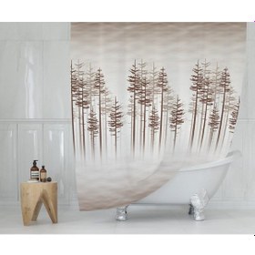 Resim Zethome Tropik Banyo Duş Perdesi 3390 Tek Kanat 1X180X200 Çok Renkli 