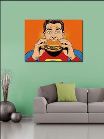 Resim Tablo Mega Kanvas Tablo Çizgi Roman Burger YTCNVS504982, 70 x 100 