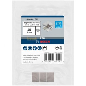 Resim Bosch Pro 25 mm Sulu Karot Ucu İçin Yedek Elmas-Segment 2608601803 