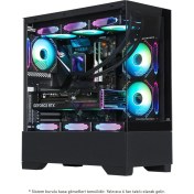Resim Powerboost PB-P4308BB 750W 80+ Bronze Sea Vıew USB 3.0 Atx 6 x Argb Fanlı Siyah Kasa 