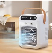 Resim Wangxi Taşınabilir Mini Nemlendiricili Beyaz Fan 16.91oz Tank 2 Hız Seviyesi 2000mah Usbc Şarjlı 