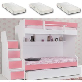 Resim Setaymobilya Ranza, Cesur Pembe Ranza +3 Adet Comfort Yatak - Setay Genç Odası 