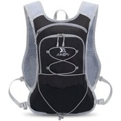 Resim Ebitda Suya Dayanıklı Nylon Sırt Çantası - Hiking, Bisiklet, Kamp İçin Uygun, Su İzole Cep, Reflektif, Siyah & Gri Siyah - Gri 