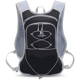 Resim Ebitda Suya Dayanıklı Nylon Sırt Çantası - Hiking, Bisiklet, Kamp İçin Uygun, Su İzole Cep, Reflektif, Siyah & Gri Siyah - Gri 