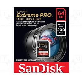 Resim SanDisk Extreme Pro SD UHS I 64GB Card 