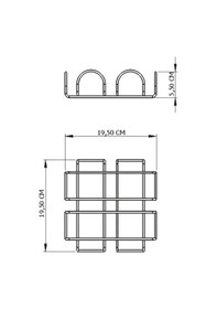 Resim Edora Home Rose Masa Üstü Metal Paslanmaz Dört Element Modern Peçetelik, Lüks Sunum 