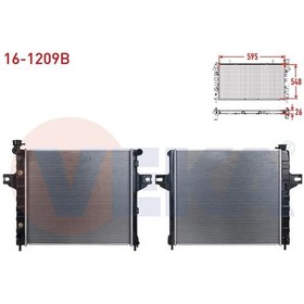 Resim Veka-16-1209b - Su Radyatoru Brazıng Jeep Grand Cherokee Iı Wj 