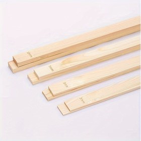 Resim Seramik ve Polimer El Sanatları İçin Kil Rulo Rayları - Şekillendirme ve Oluşturma İçin Temel Seramik Araçlar - 3mm/5mm/7mm/10mm Ahşap Levhalar - Açık Bej Mantar Malzeme - 8 Parça Levha Rulo Kılavuz Seti 