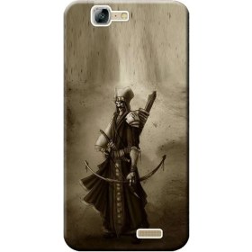 Resim Huawei Ascend G7 Yeniçeri Desen Baskılı Silikon Kapak Kılıf 
