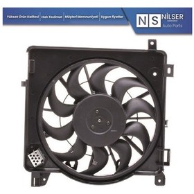 Resim Astra H 1.3DTH 1.9DTH Z1.6LET Fan Motoru 330 mm 3 Fiş 10 Kanat 