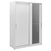 Resim Adore Mobilya Sürgü Kapılı Aynalı Beyaz Gardırop 