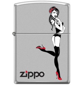 Resim Zippo Sexy Pin Up Woman Dizayn Çakmak 