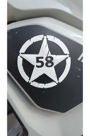 Resim SONMEZSTORE KİŞİYE ÖZEL, İL PLAKALI, KABARTMALI 3D PLASTİK YILDIZ FİGÜRÜ, YAPIŞKANSIZ - 2 ADET 