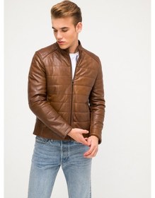 Resim İkbal Ronald Taba /Hakiki Erkek Deri Mont/Ceket 