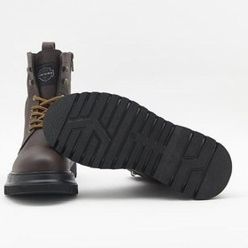 Resim Harley Davidson Dearie Brown Baskılı Deri Kadın Bot 001 