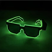 Resim Elmpaly Yeşil Led Karanlıkta Parlayan Gözlük Parti Aksesuarı Erkek Ve Kadın İçin 12+ 