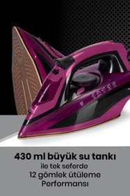 Resim GoldMaster Aırjet 2400 Watt Seramik Tabanlı Geniş Su Tanklı 170 Gr Etkili Şok Buharlı Ütü 