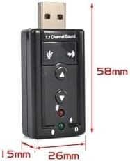 Resim 7.1 Ses Kartı USB 2.0 Çevirici Dönüştürücü Audio Win XP 7 8 Mac Uyumlu, DRWLSESKARTI2023 