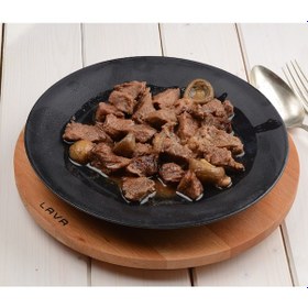 Resim Lava Döküm Yuvarlak Çap Ø 21 CM Servis Tabağı 